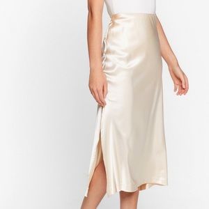 Nasty Gal satin Midi Skirt